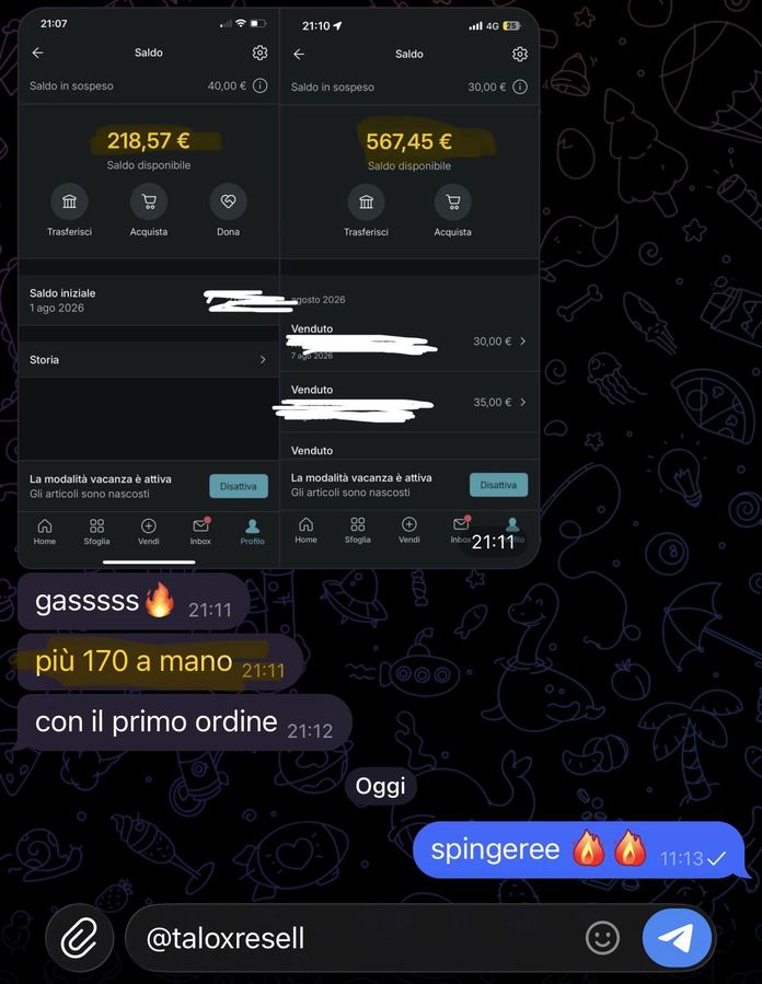 Recensione di uno studente Talox Resell