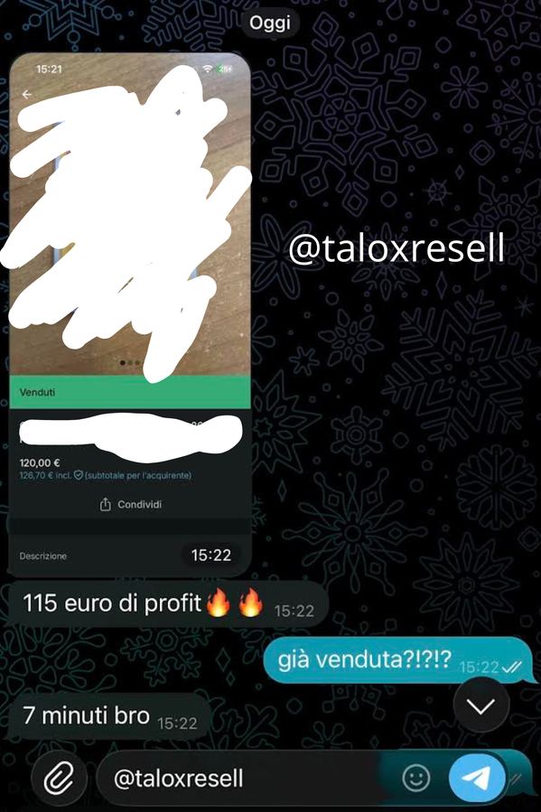 Profitto di uno studente Talox Resell