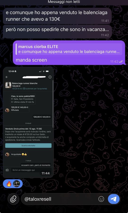 Recensione di uno studente Talox Resell