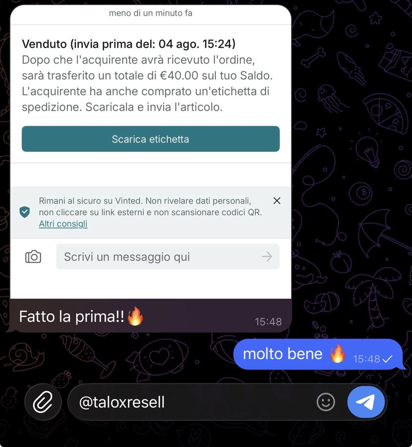 Recensione di uno studente Talox Resell