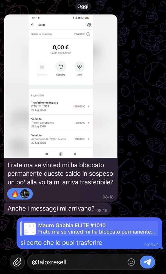 Recensione di uno studente Talox Resell