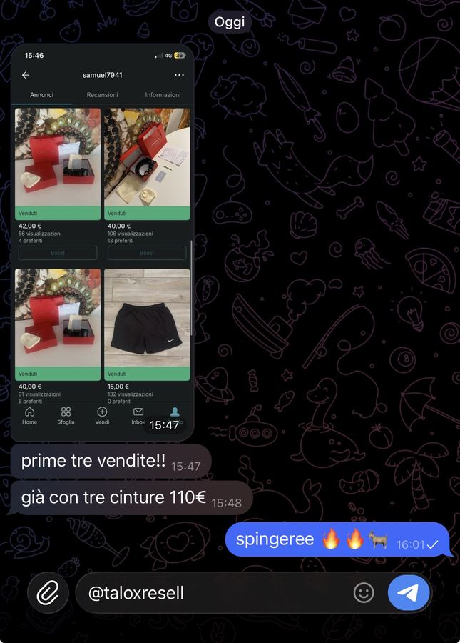 Recensione di uno studente Talox Resell