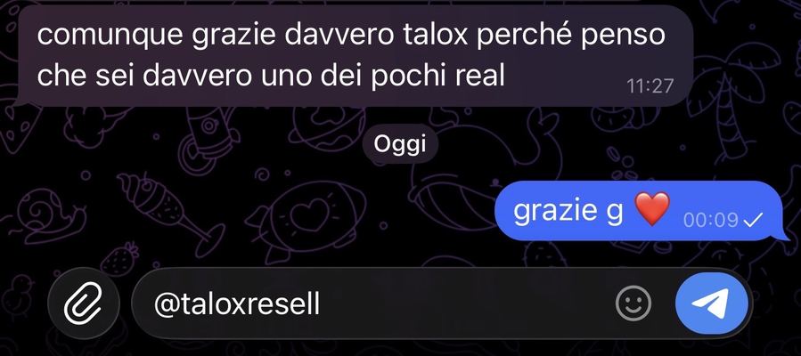 Recensione di uno studente Talox Resell