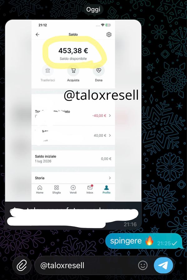 Saldo disponibile di uno studente Talox Resell